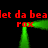Red text and green shapes on black background with repeated phrases and directional lines.