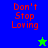 A split-screen animation displays "Don't Stop Loving" text with changing star symbols across colored backgrounds.