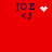 Red background displays four identical 'JOE <3' text icons with varying animated effects: heart, starburst, and particle trails.