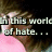 six showing a person with brown hair and pink clothing against a black background, with overlaid text fragments