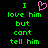 Green pixelated text on black background with pink heart symbol replacing 'love' in left , identical static right