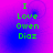 Green pixelated text "I Love Oven Diaz" on a purple-to-blue gradient background with subtle circular patterns.