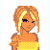 Pixel art contact sheet showing three frames of a blonde female character in yellow and green attire with text overlays about finding a guy to kiss.