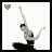 A grayscale ballet dancer icon with a black heart symbol, showing multiple poses in an animated sequence.