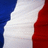 Blue background with red text reading 'I L.O.V.E French Guys!!!' and a partial French flag on the left.