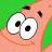 A 48x48 pixel animated buddy icon featuring a cartoon character with large eyes and green background on the left, paired with black text reading "I can't see my forehead" on the right.