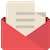 Red envelope with white paper document inside, showing three horizontal lines of text on a light gray background.