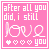 A 3x3 contact sheet of nine identical animated frames showing a pink square icon with white text and heart symbols.