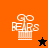 Pixelated 'Go Bears' text above a columned structure with a star symbol, displayed across four color variations.