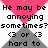 Pixelated text and symbols on a pink, white, and gray diamond-patterned background with no visible animation changes.