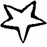 Four star-shaped icons with black outlines on white backgrounds, arranged in a pattern