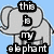 Six- with two of three each, featuring pixelated elephants and silhouettes with text overlays