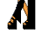 Animated pixel art of a woman in black lingerie and high heels, with text 'baby got back!!' on multiple backgrounds.