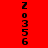 Vertical text '20356' on red, white, and pink backgrounds with pixelated black digits.