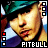 A 6-frame animated contact sheet of a pixelated image showing the same person wearing a green cap with red and blue background, labeled "PITBULL" at the bottom of each frame.