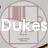 A static four- icon with text and imagery: a faded 'Dukes' logo, basketball net, 'David Clark' text, and 'WITNESS #31' with a Nike swoosh