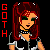 A 2x2 contact sheet of four pixel art frames featuring gothic-themed characters with text elements, each frame showing distinct visual details and color schemes.