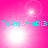 Pixelated pink background with cyan text 'TaRa MaRi3' and shifting white light effects across four