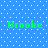 Blue background with white dots and four green 'Brooke' text instances arranged in a pattern