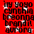 Red background with black text listing names and words, white star-like shapes scattered across the image.