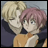 A 48x48 pixel buddy icon featuring two anime-style characters in a close embrace on the left, with "Anime IM" and "COM" text on a black background to the right.