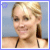 Two side-by-side pixelated frames of a blonde woman in a black strap top against a light blue background, with subtle facial expression differences between the left and right frames.