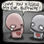 Pixelated cartoon figures with one pink and one gray character holding red hearts, standing side-by-side against a dark background.