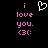 Pixelated text and symbols on black background with pink and white elements.