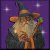Pixelated wizard with green hat and staff against purple starry background, text 'Graylith' in white font.