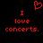 Red pixelated text and heart symbol on black background, two identical phrases side-by-side with a heart above the left phrase.
