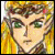 Pixelated anime-style character with blonde hair and green eyes on left, adjacent to green background with pixelated text "LONG LIVE THRANDUIL".
