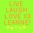 Pixelated orange text on bright green background with yellow stars below, showing animation change in star positions.