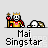 Pixel art animation of a crowned figure holding a staff with red orb, interacting with a small creature on light gray background.