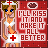 Animated contact sheet of a pixel art nurse character with changing facial expressions and text "I'LL KISS IT AND MAKE IT ALL BETTER" on red background.