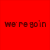 Red of six with text fragments and a pixelated image, displaying animated transitions between static states