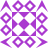A static pixelated pattern featuring a central purple diamond surrounded by white and purple geometric shapes including squares, circles, and triangles arranged symmetrically.