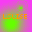 Four- displays 'LOUISE' text with shifting green circular glows on pink-purple gradient background