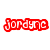 Six distinct pixelated text labels in vibrant colors arranged in two on a white background, each with a unique word and color scheme