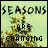 Animated sequence of 'SEASONS are changing' text over a blurred background with color shifts in the word 'are'.
