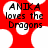 Red and white pixelated icon with text 'ANIKAA loves the Dragons' in black block letters, two identical versions side-by-side.
