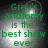 Green text on a pixelated background reads "Grey's Anatomy is the best show ever!" in four identical