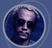 Five circular portrait icons arranged in two on a blue background, each with distinct facial features and clothing