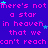 Pixelated text repeats 'there's not a star in heaven that we can't reach' across a blue background with scattered cyan stars.