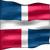 Static pixelated image of a flag with blue, white, and red sections arranged in four quadrants.