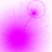A pink and purple animated icon with two circular elements connected by a dotted line, showing motion between four states.