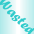 Pixelated cyan text 'unhappy' on a light blue gradient background with vertical gray bars.