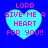 Four identical pixelated heart-shaped icons with pink text on a blue background, each displaying 'LORD GIVE ME A HEART FOR YOU!!'
