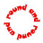Animated contact sheet showing three frames of a red circular text icon with