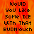 Pixelated text on a fiery orange-red background with one section showing gray.