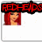 Pixelated red-haired figure with orange skin appears in four with changing text overlays: 'REDHEADS', 'ARE THE', and 'ACT ONE' in red and black fonts